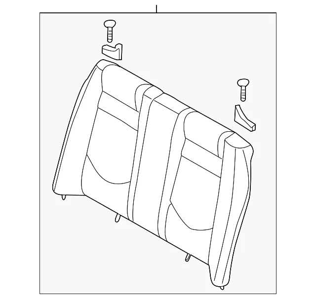 Seat Back Assembly - Kia (89300-1M321AF7)