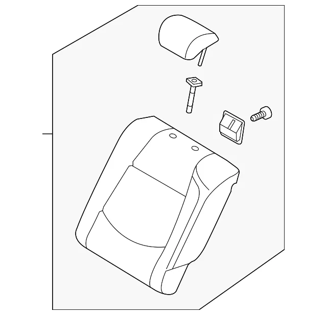 Seat Back Assembly - Kia (89300-1M680AF1)