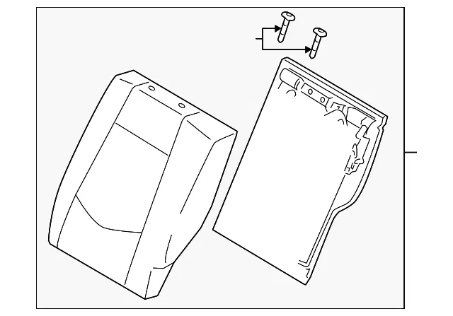 Seat Back Assembly - Kia (89300-1M981DCT)