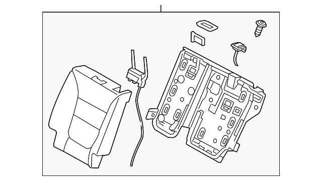 Seat Back Assembly - Driver's Side (LH) - Kia (89300-1U310SAL)