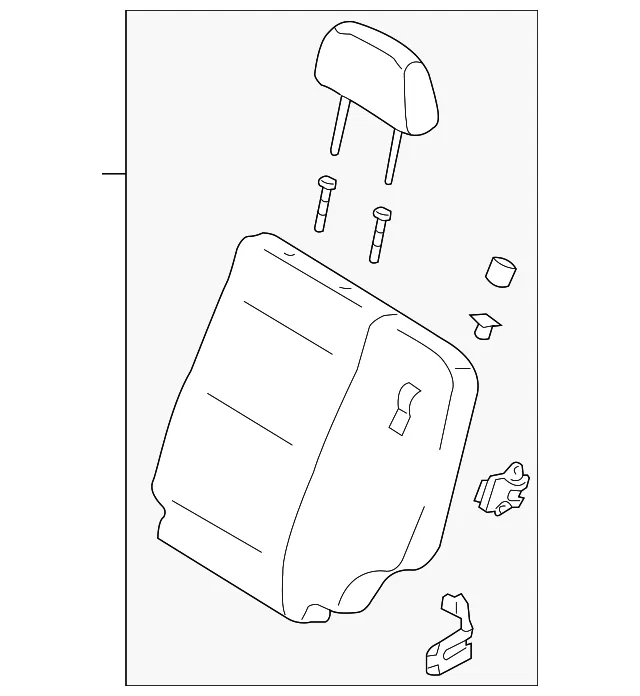 Seat Back Assembly - Driver's Side (LH) - Kia (89300-3E010CY5)