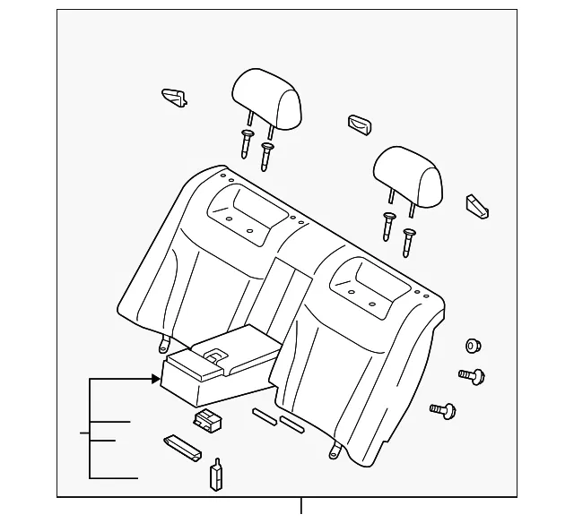Seat Back Assembly - Kia (89300-3F600GH2)
