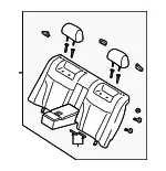Seat Back Assembly - Kia (89300-3FAU0713) - view 3