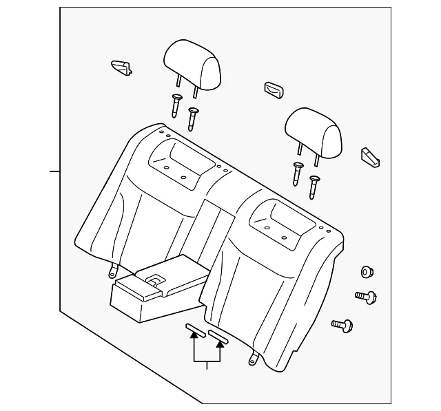 Seat Back Assembly - Kia (89300-3FCX0714)