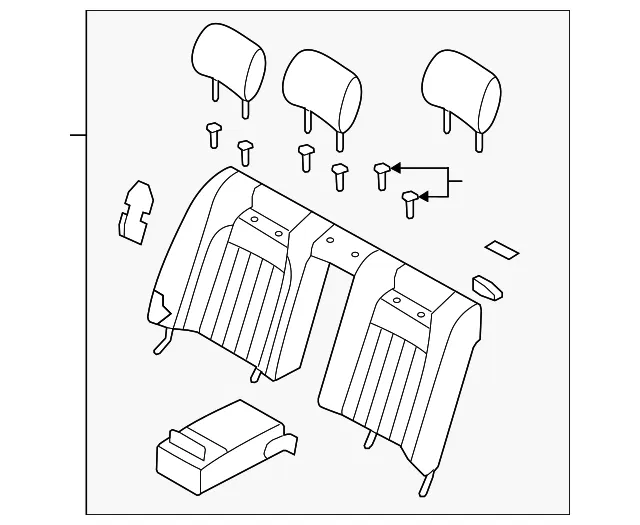 Seat Back Assembly - Kia (89300-3TNA0KCC)