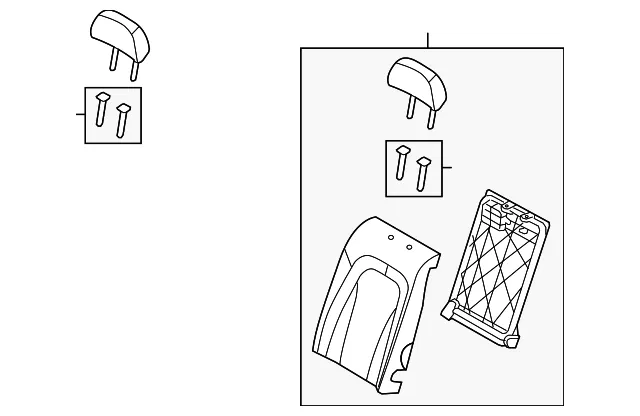 Seat Back Assembly - Kia (89300-4C950AL9)