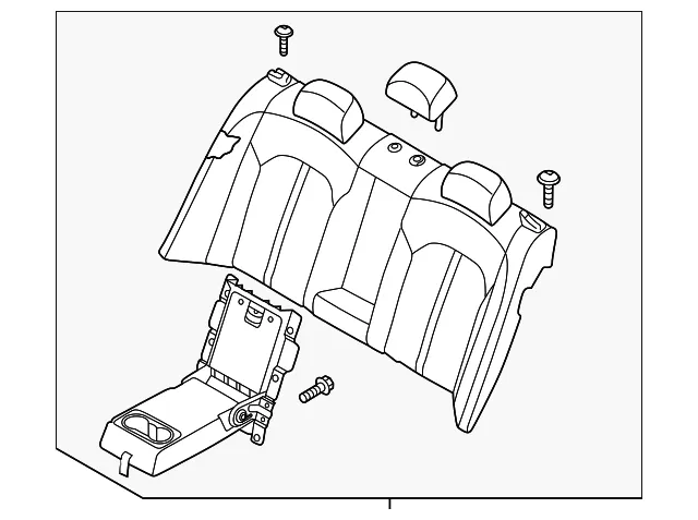 Seat Back Assembly - Kia (89300-A8070A2F)