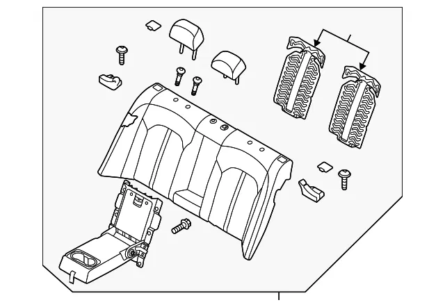 Seat Back Assembly - Kia (89300-A8520HEC)
