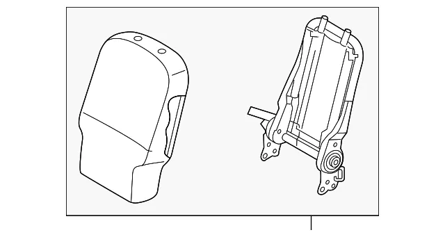Seat Back Assembly - Kia (89300-A9041DLF)