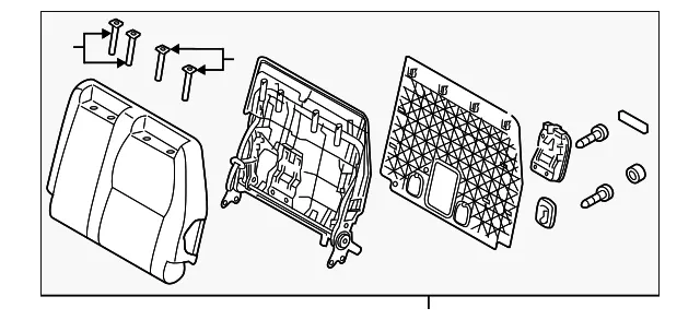 Seat Back Assembly - Kia (89300-A9930DLA)
