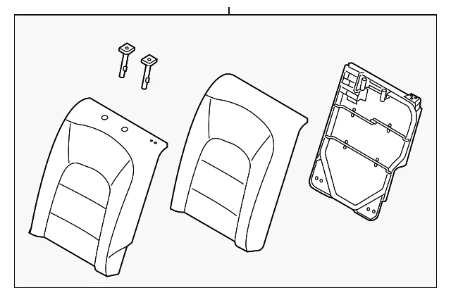 Seat Back Assembly - Kia (89300-B0950KMX)