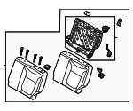 Seat Back Assembly - Kia (89300-E4100ASY) - view 3