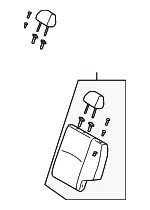 Seat Back Assembly - Kia (89300-FD191090) - view 3