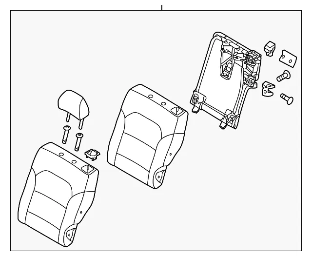 Seat Back Assembly - Kia (89300-G5010AY7)