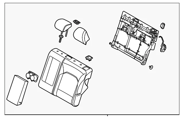 Seat Back Assembly - Kia (89300-K0700SQ1)