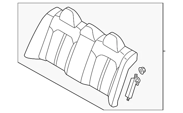 Seat Back Assembly - Kia (89300-L3010HS1)