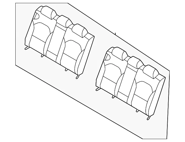 Seat Back Assembly - Kia (89300-M7001B6P)
