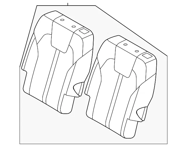 Seat Back Assembly - Kia (89300-P2540MRU)
