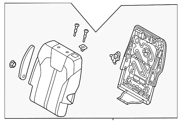 Seat Back Assembly - Kia (89300-P4AB0MC3)