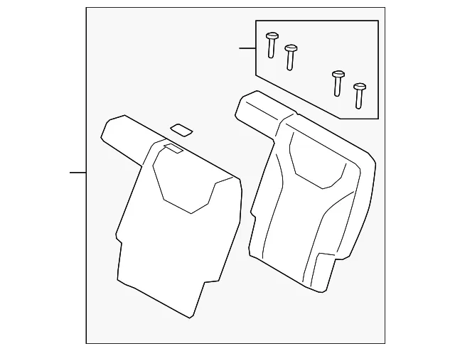 Seat Back Assembly - Driver's Side (LH) - Kia (89300-S9010OND)