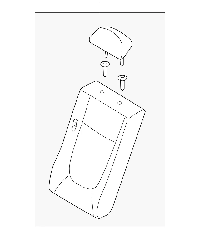 Seat Back Assembly - Driver's Side (LH) - Kia (89301-2F701375)
