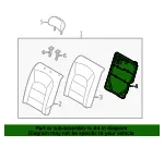Seat Back Frame - Kia (89310-A7600) - view 4