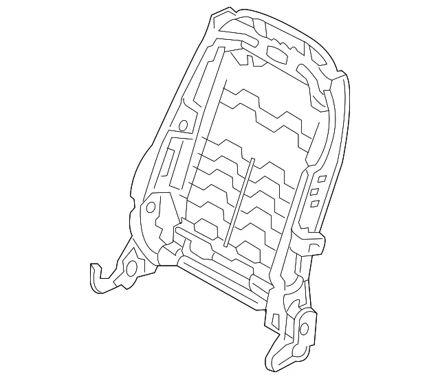 Seat Back Frame - Driver's Side (LH) - Kia (89310-A9700)