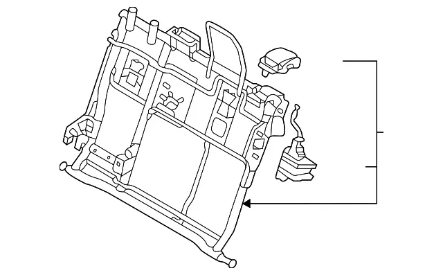 Seat Back Frame - Kia (89310-Q5001)