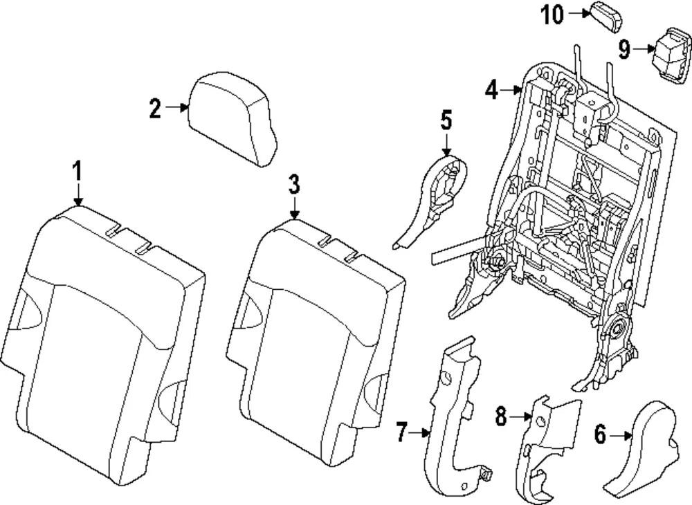 Seat Belt Cover - Kia (89332-DO000DFS)