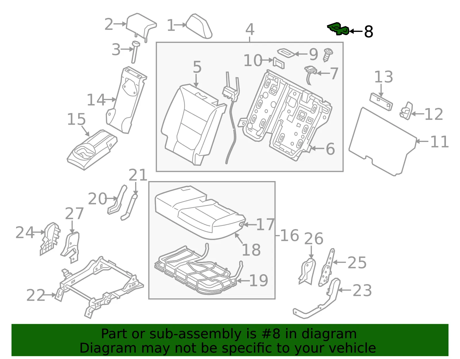 Trim Ring - Driver's Side (LH) - Kia (89333-2P180H9) - view 2