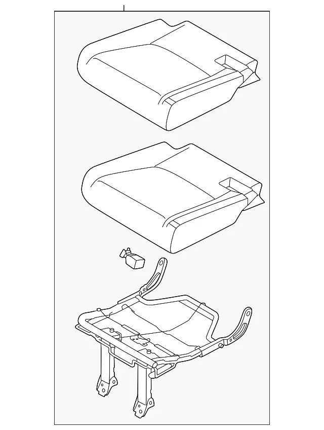 Seat Cushion Foam - Nissan (89350-7KU1A)