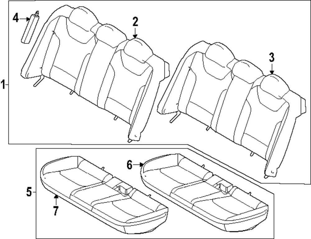 Seat Back Pad - Kia (89350-GG010)