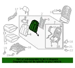 Seat Back Pad - Kia (89350-P2BA0) - view 4