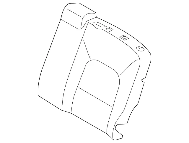 Seat Back Cover - Driver's Side (LH) - Kia (89360-1W040BDM)