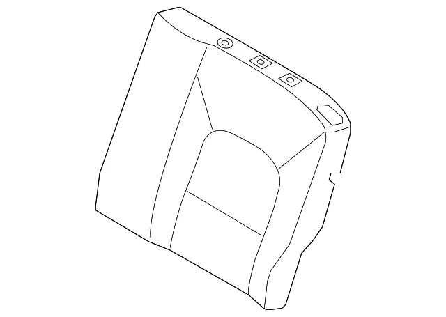 Seat Back Cover - Driver's Side (LH) - Kia (89360-1WAH0BDM)
