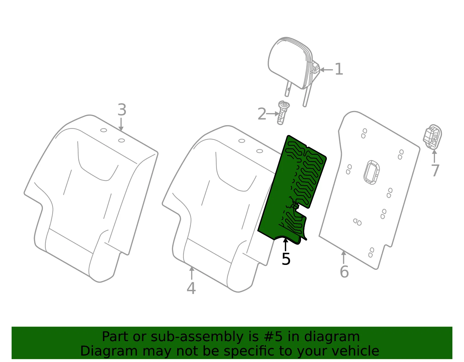 Seat Back Heater - Kia (89370-CV010) - view 2