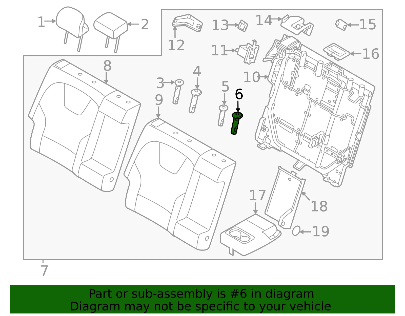 Headrest Guide - Kia (89370-G5000CCV) - view 2