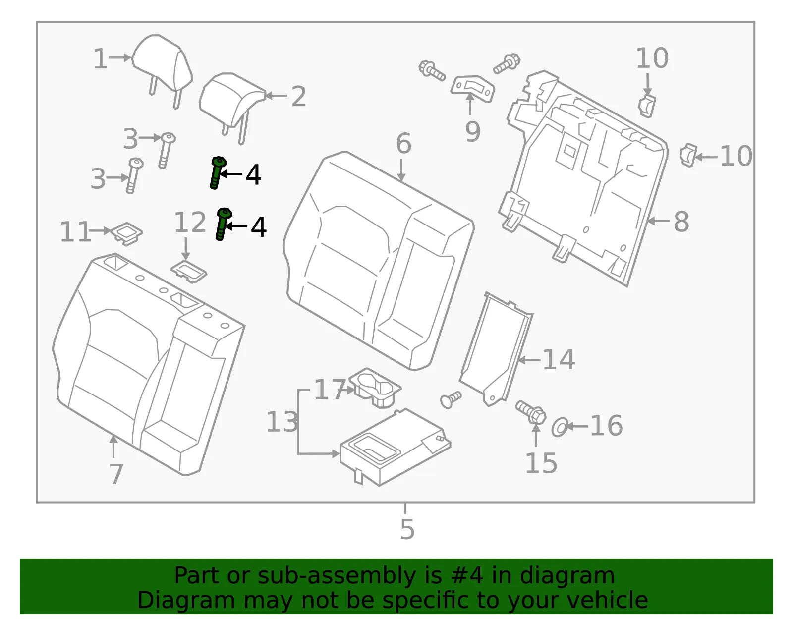 Headrest Guide - Kia (89370-G5000DDK) - view 2