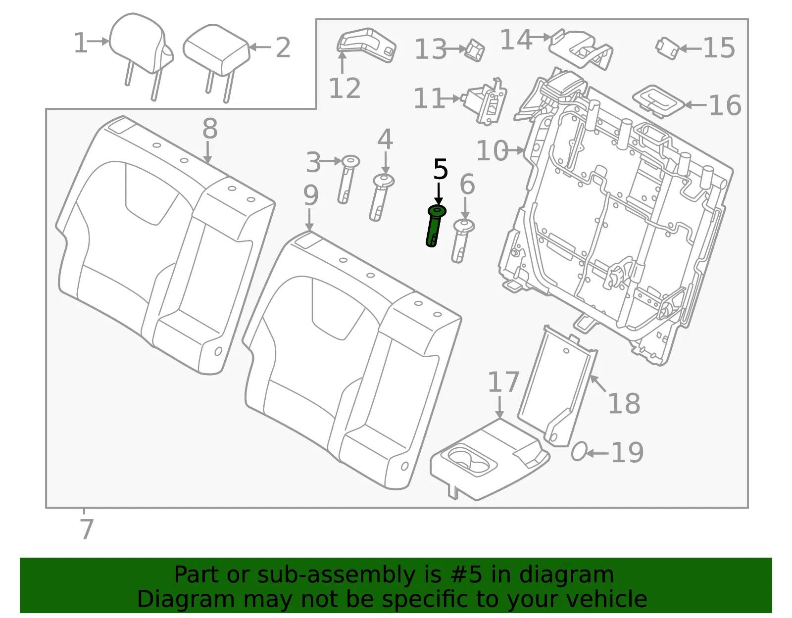 Headrest Guide - Kia (89372-G5000CCV) - view 2