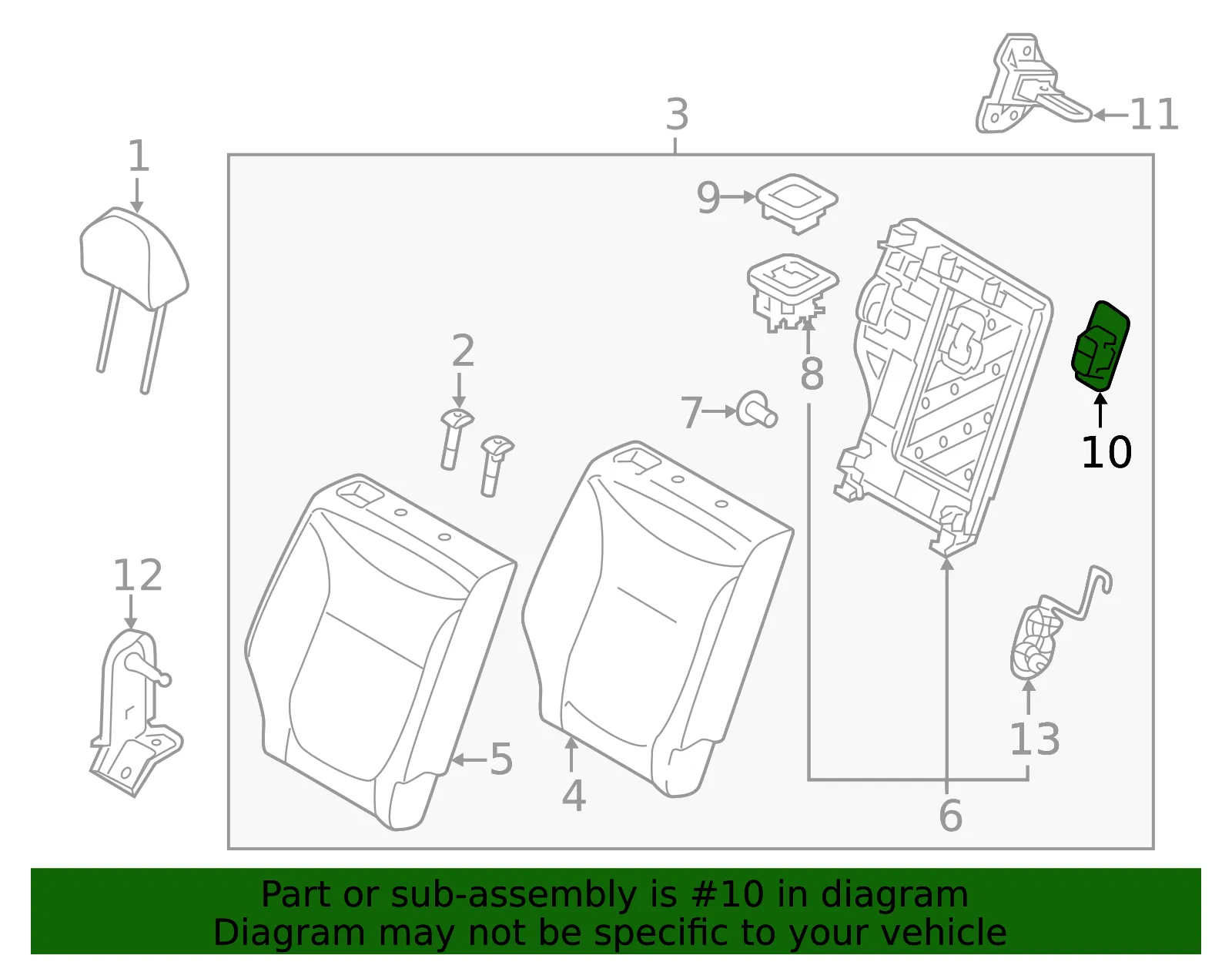 Child Seat Bracket - Kia (89381-B2000EQ) - view 2