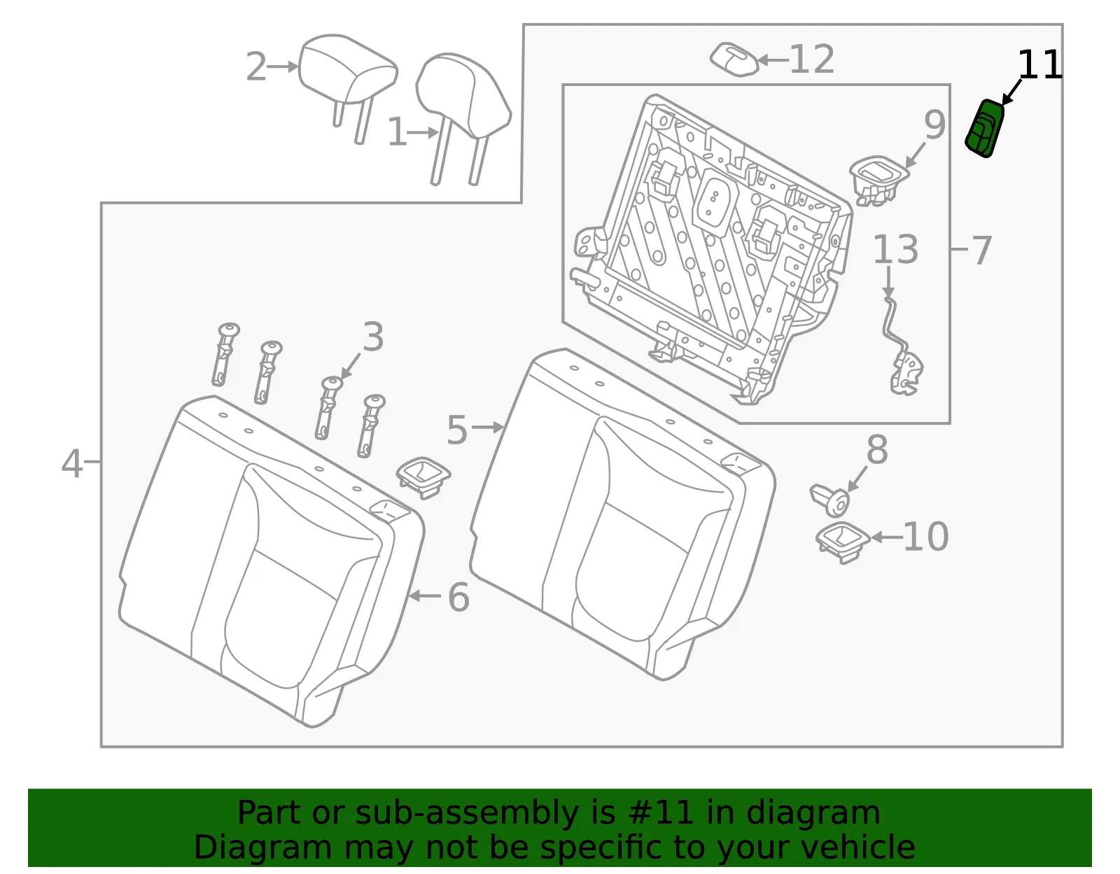 Child Seat Bracket - Kia (89381-B2000GA6) - view 2