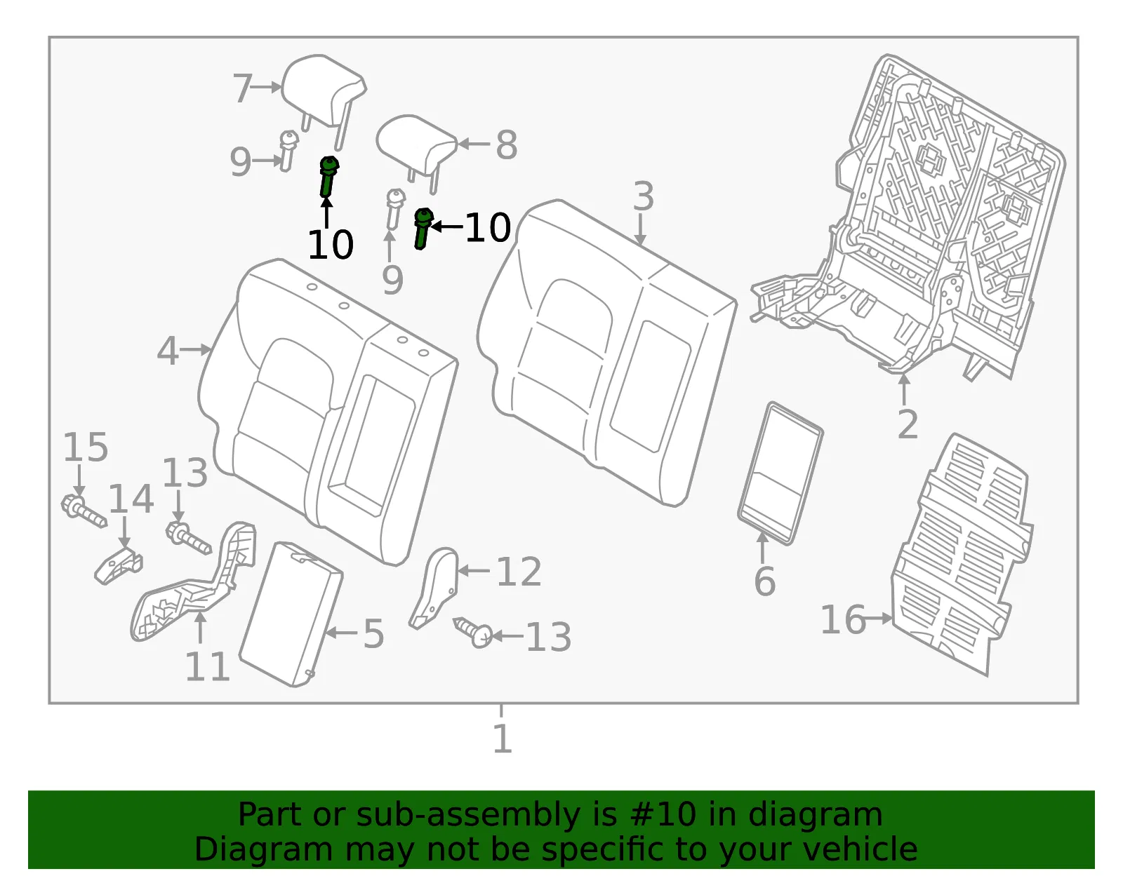 Headrest Guide - Kia (89385-D9000WK) - view 2
