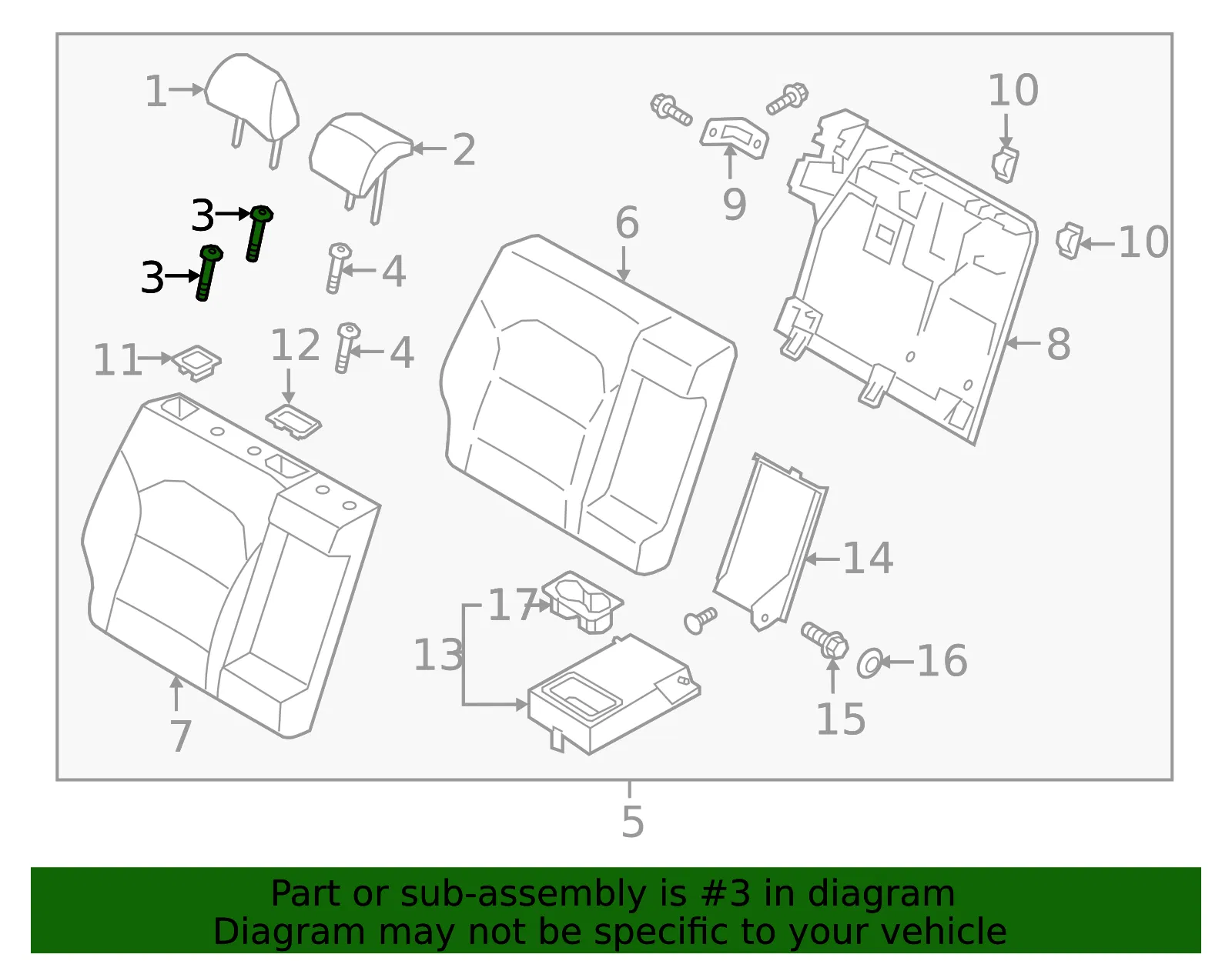 Headrest Guide - Kia (89385-G5000WK) - view 2