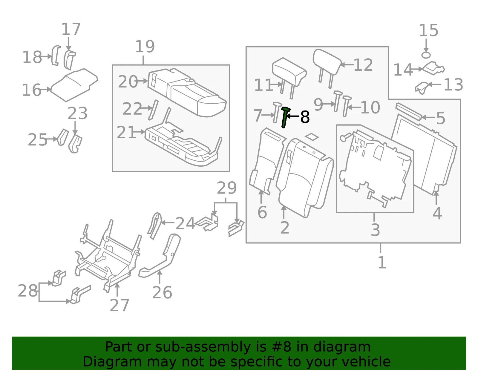 Headrest Guide - Kia (89391-2J010WK) - view 2