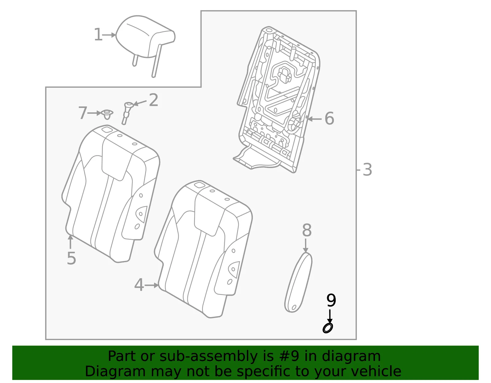 Armrest Cap - Kia (89393-R5200WK) - view 2