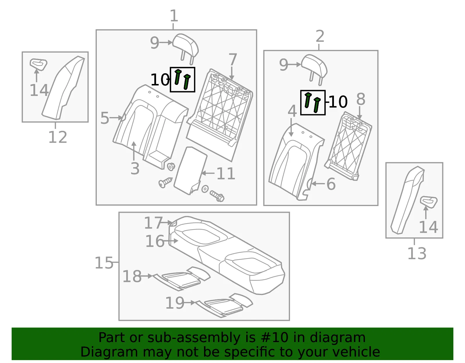 Headrest Guide - Kia (89397-2T01087) - view 2