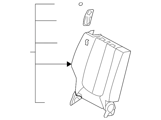 Seat Back Assembly - Passenger Side (RH) - Kia (89400-1D060458)
