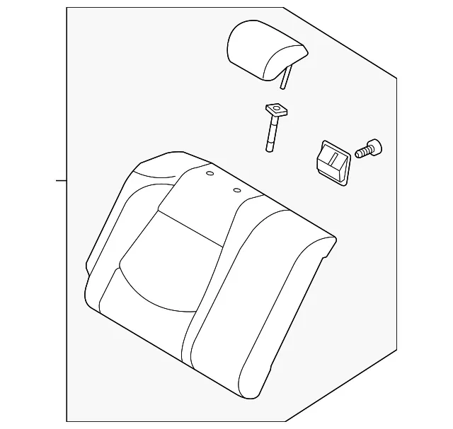 Seat Back Assembly - Kia (89400-1M690AFU)