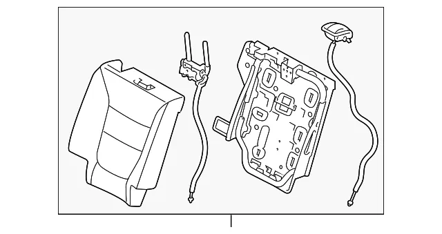 Seat Back Assembly - Passenger Side (RH) - Kia (89400-1U210ALY)