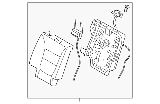 Seat Back Assembly - Passenger Side (RH) - Kia (89400-1U320SAM)